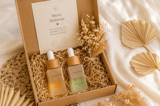 Coffret Merci Maîtresse - Eclat d'Orange et Jardin de Jasmin